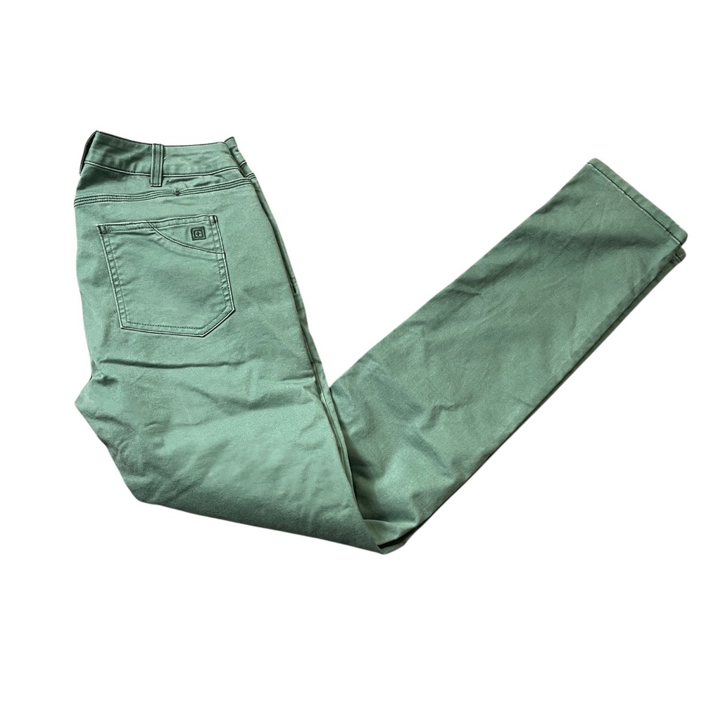 5.11 Tactical 10 Long Green Pants Skinny Cotton Blend Military Police